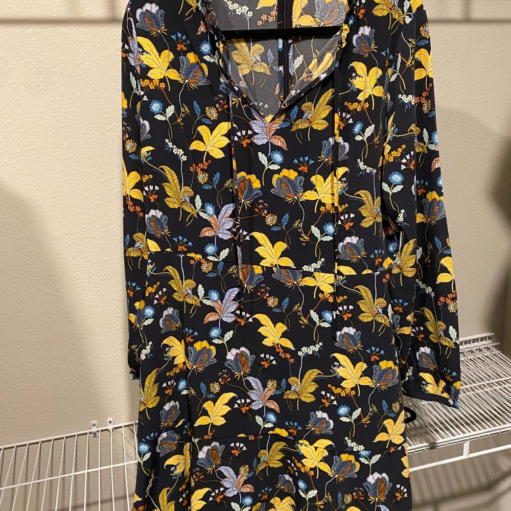 Loft long sleeve knee-length dress